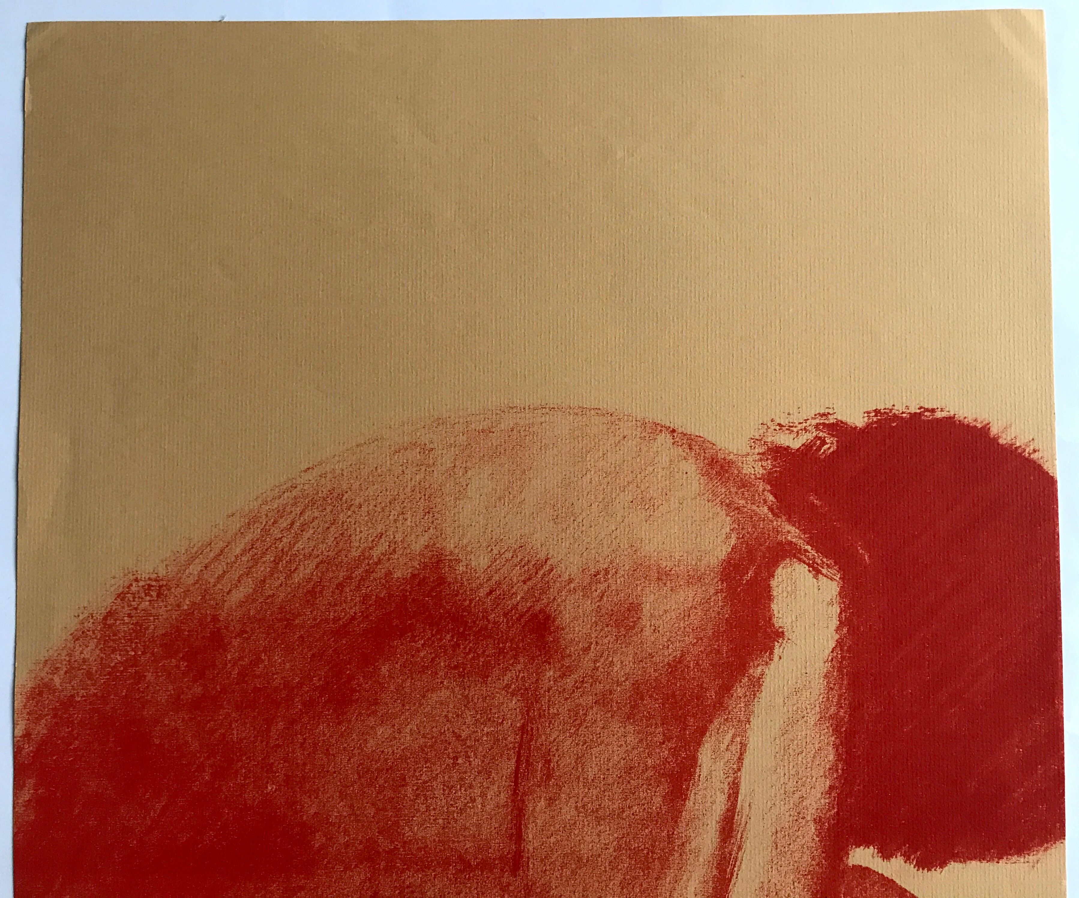 Original lithograph signed and numbered in pencil by Claude Garache, Untitled, 1981