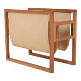 Danish magazine holder by Henning Wind-Hansen for Sika Mobler, 1960s