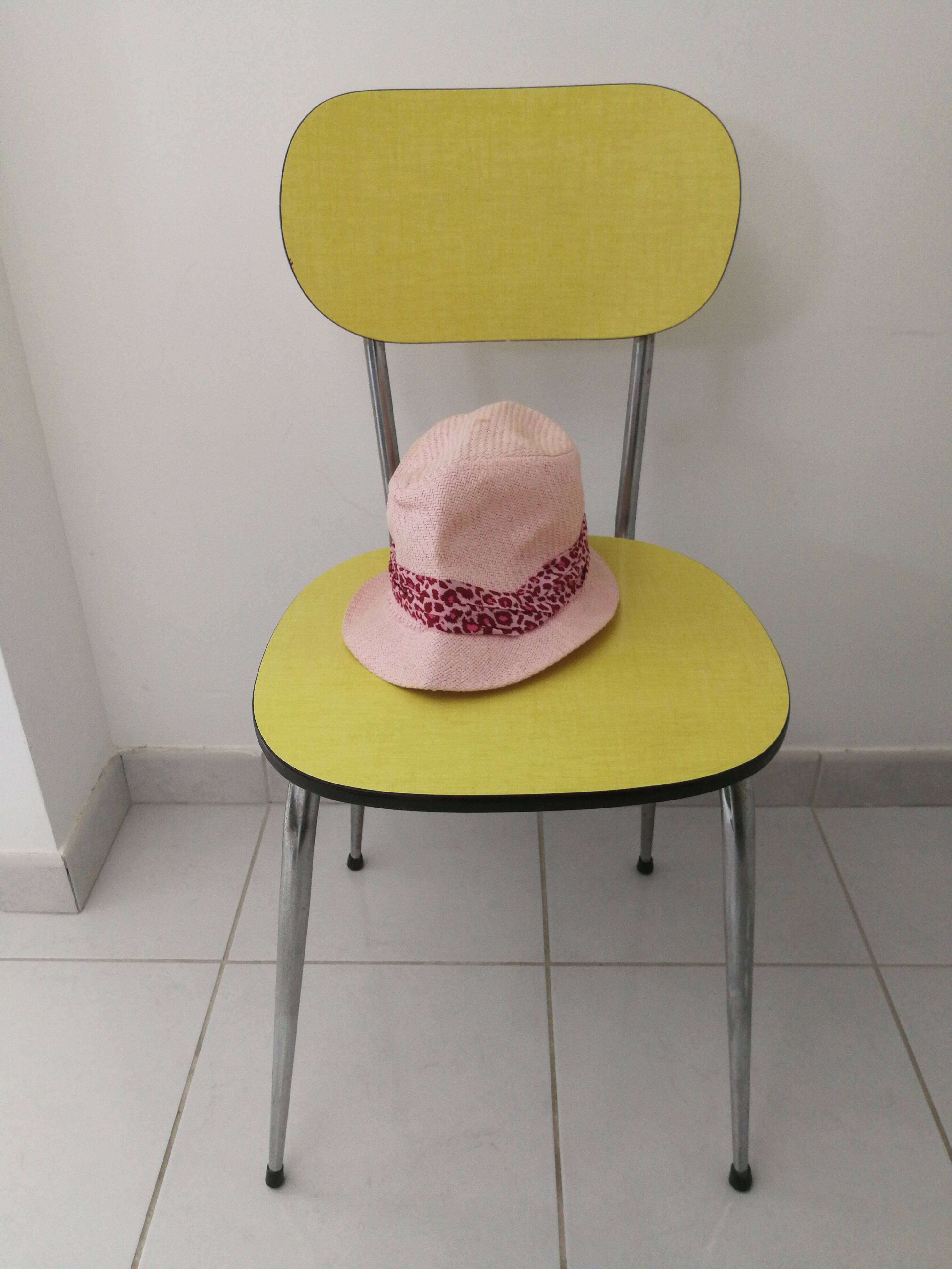 Yellow formica chair