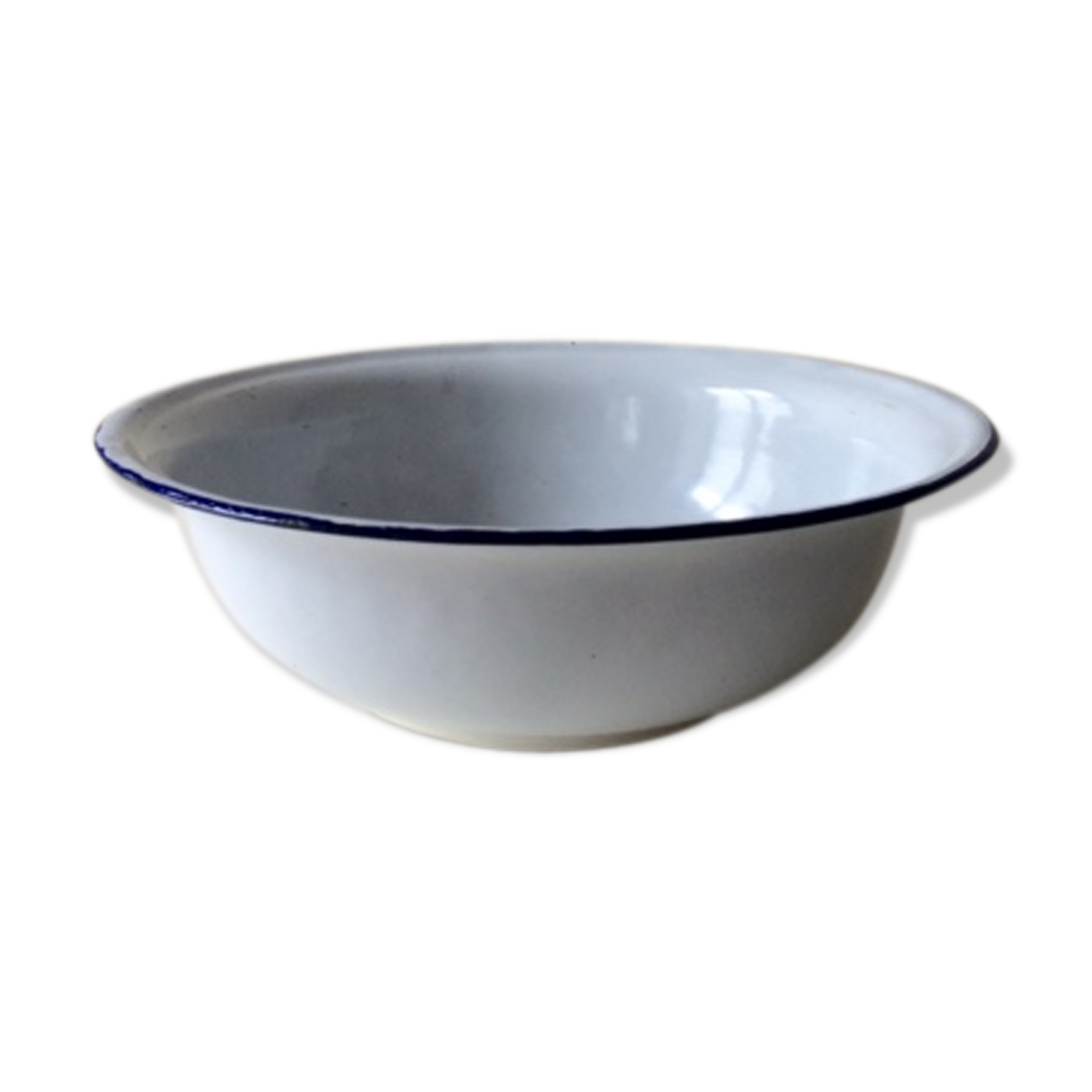 Enamelled steel plate