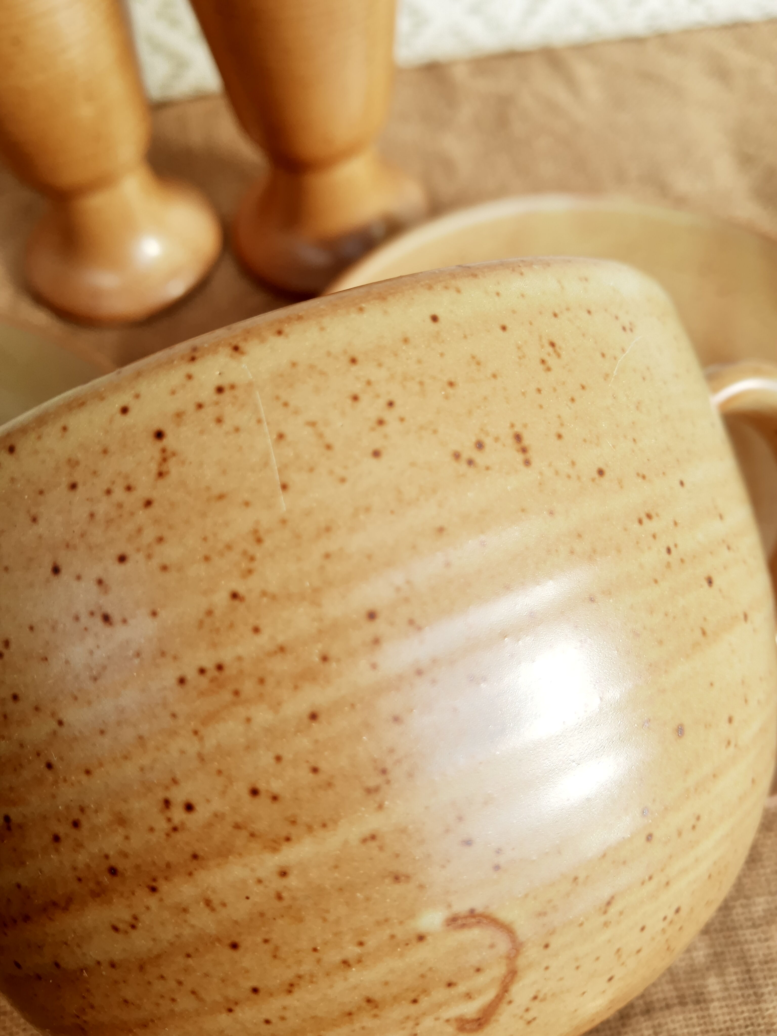 Coffee service tea chocolate stoneware village CNP France vintage