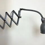 Grey Industrial Scissor Wall Lamp from Elektroinstala, 1960s