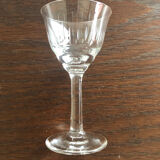 10 liqueur glasses engraved in Vintage crystal