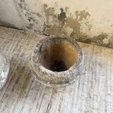 Trio of stone and cement planters, early 1900s