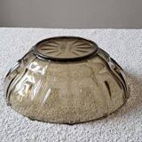 Vintage grey smoke salad bowl