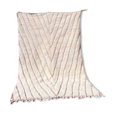 Handmade White Moroccan Wool Rug – Authentic Berber Craftsmanship & Timeless