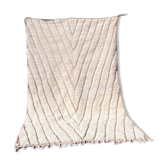 Handmade White Moroccan Wool Rug – Authentic Berber Craftsmanship & Timeles