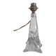 Twisted crystal lamp base - Cristallerie de Lorraine