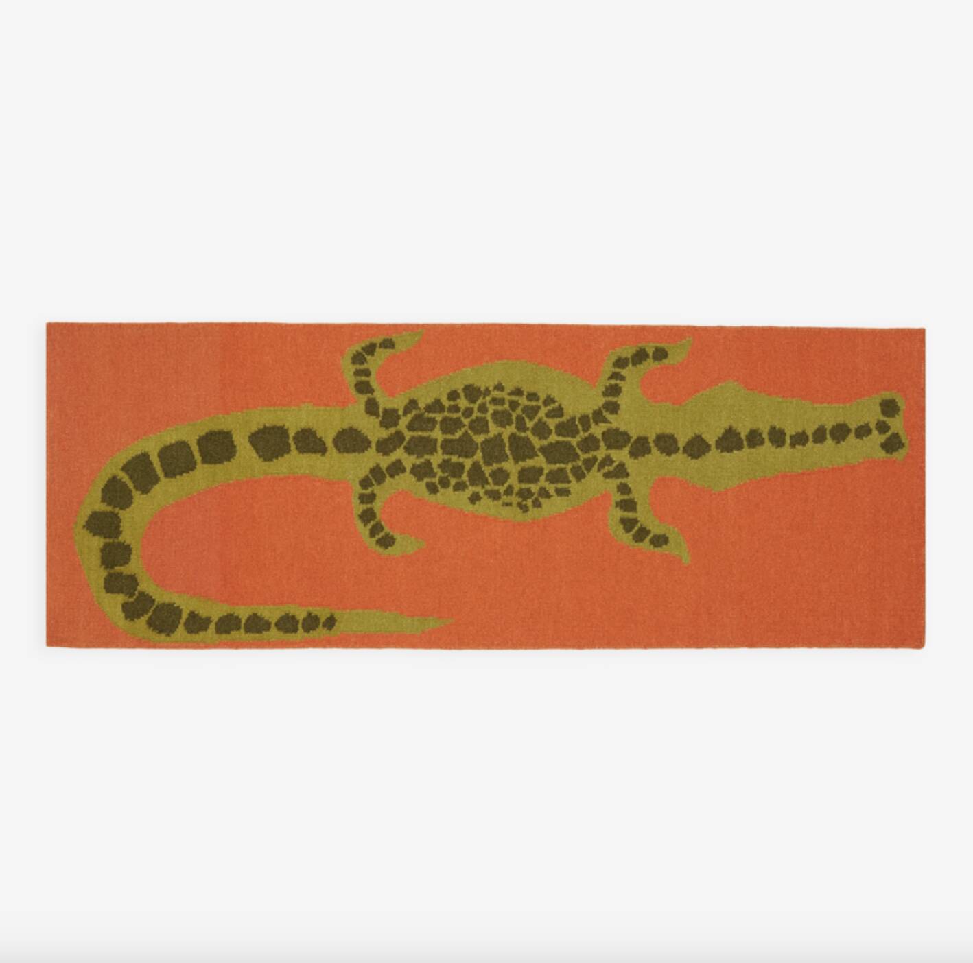 Crocodile runner - tomato (wool)