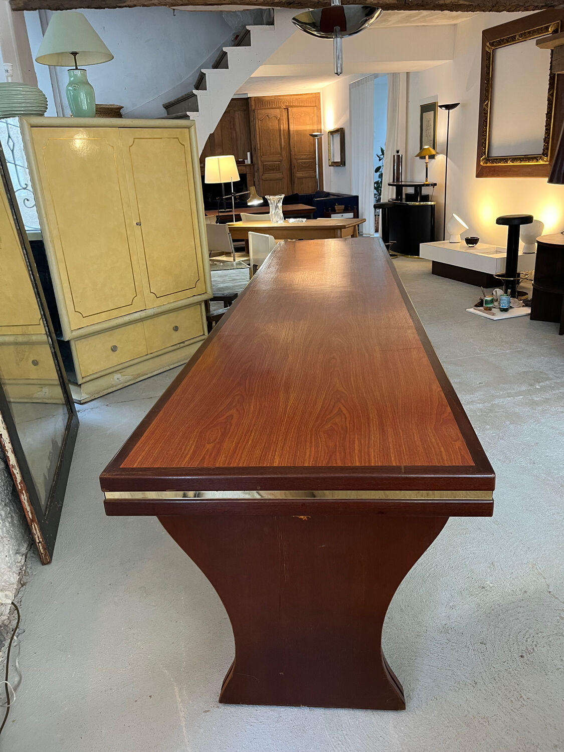 Large refectory table - 1980s