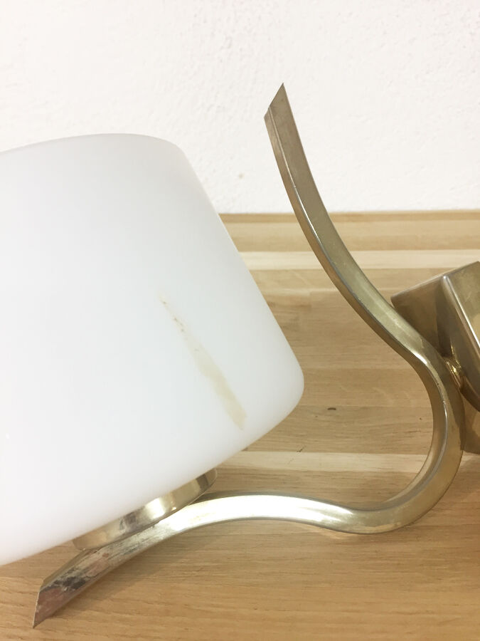Vintage brass wall light 1950