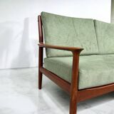 Scandinavian Three-Seater Teak Bench by Svend Aage Eriksen for Glost