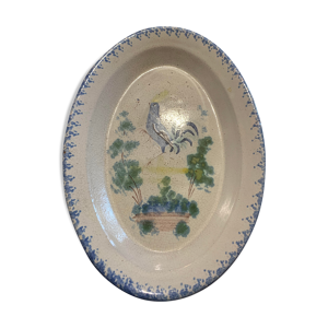 Plat en faience 18e siecle