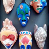 Set of African masks