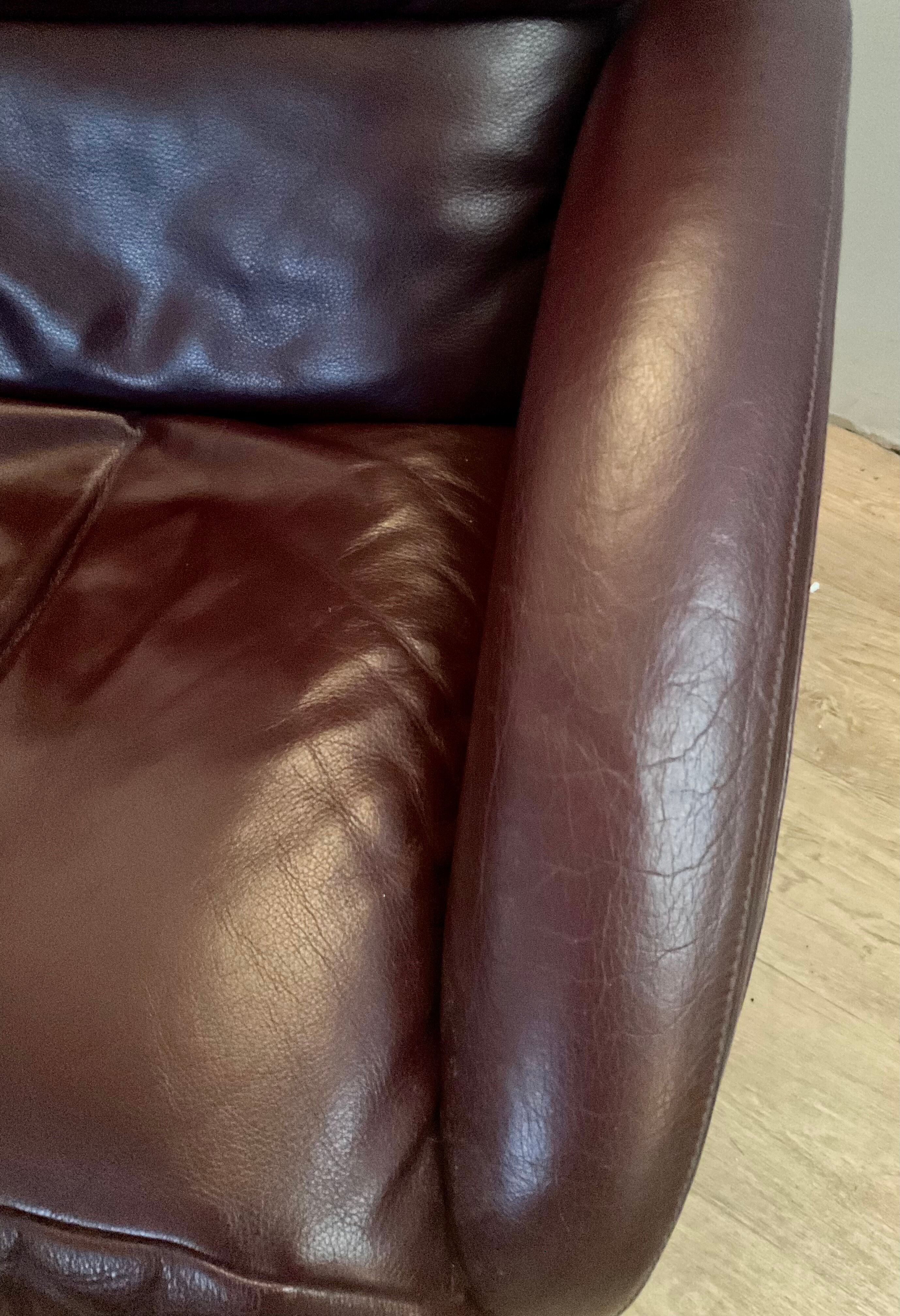 Fauteuil relax Jori des années 70 80 en cuir