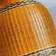 VINTAGE Woven Bamboo and Fine Porcelain VASE