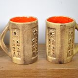 4 mugs Madeleine Jolly 1960