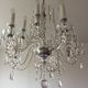 Old bohemian crystal chandelier for Deknudt