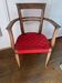 Red bridge armchair