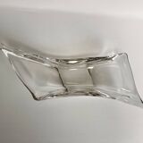 Large mid-century French crystal centrepiece class bowl