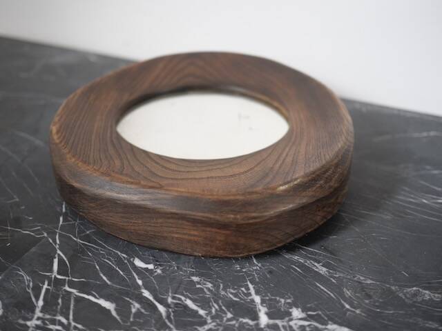 Free-form wooden mirror 1960