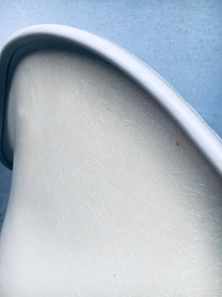 Mid-Century Black Leather Dax Armchair by Charles & Ray Eames for Herman Miller, 1960s