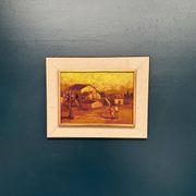 Original Swedish Oil on Panel – “Rural Landscape” – Signed –Vintage & Frame