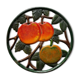 Cast iron trivets Apples