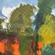 Swedish Oil on Canvas "Autumn Landscape" by Stig Hallblom, Vintage & Framed