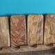Olive wood aperitif platter and ramekins