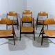 Set of 6 Egon Eiermann SE 18 folding chairs Wilde + Spieth, 1950s