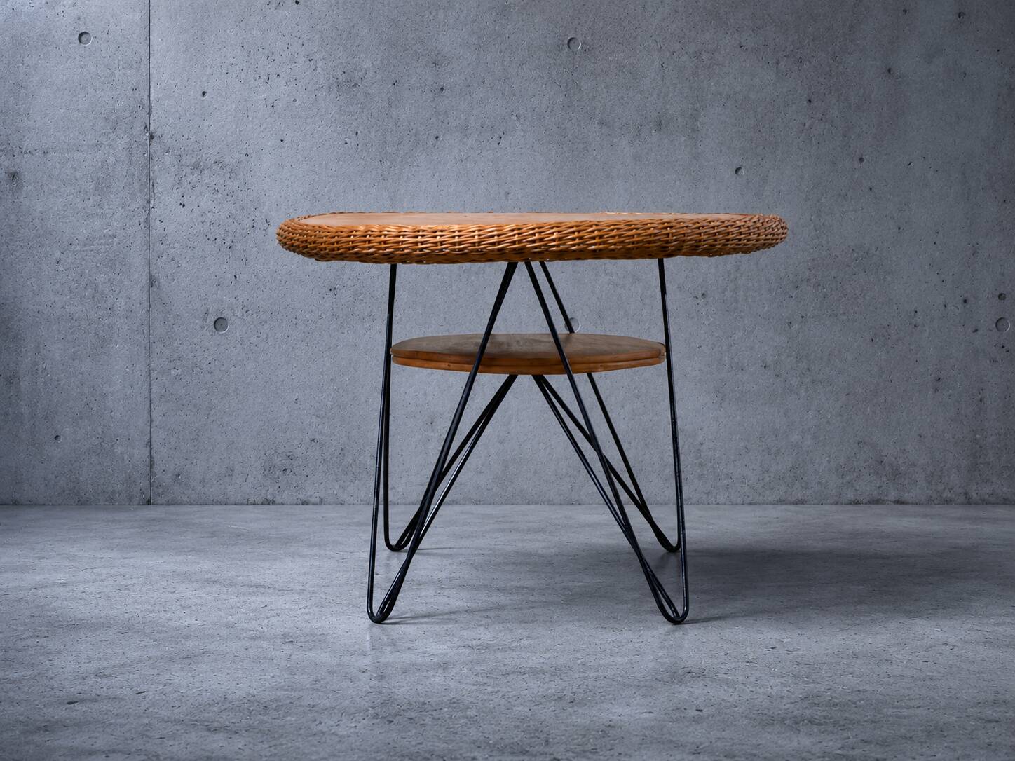 Armchair & coffee table Teun Velthuizen - Vintage 1950