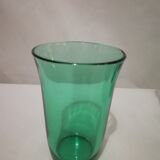Set of 16 green glass