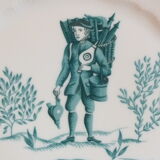 Set of 6 flat plates Limoges Haviland