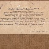 Oil painting on sorel by André Charles Naulau