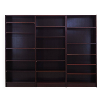 Set of mahogany bookcases, Danish design, 1970s, production: Denmark