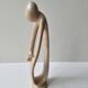 Soapstone Sculpture - Parenting Woman and Child Modern Design