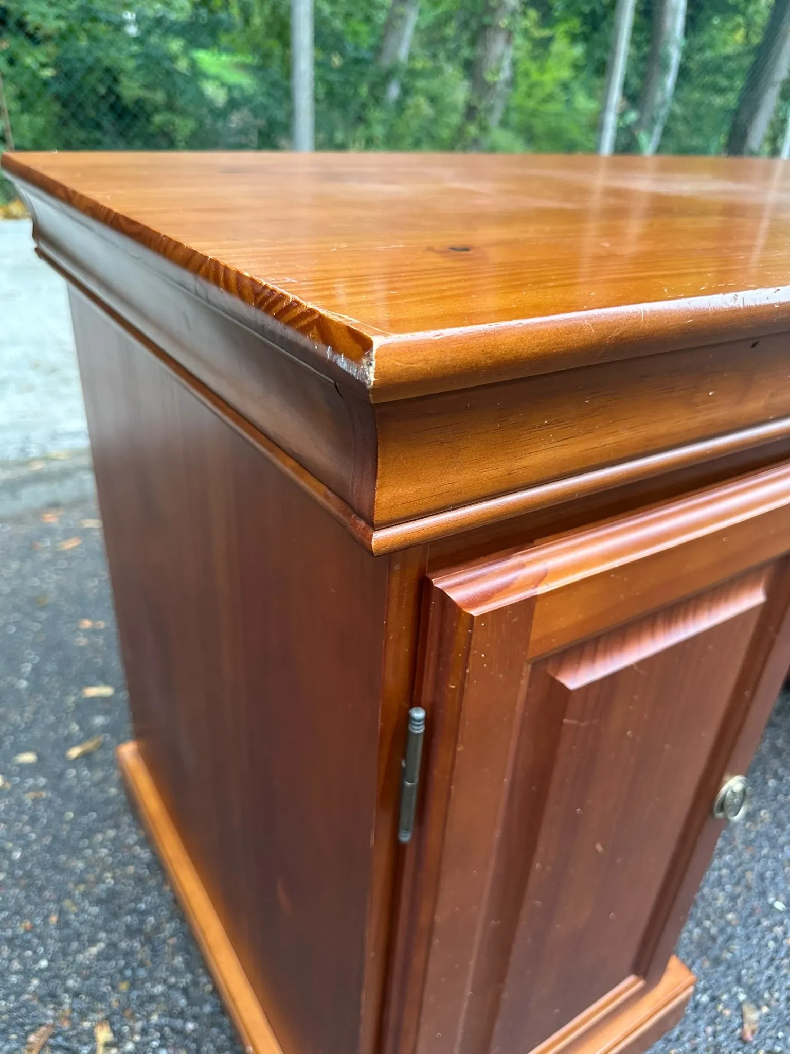 Minister's desk solid wood drawers storage keyboard shelf 140x60 1980