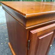 Minister's desk solid wood drawers storage keyboard shelf 140x60 1980
