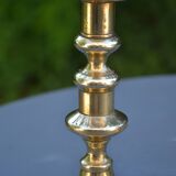 Two modern brass candlesticks