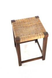 Wooden Stool - japandi style -vintage - mid century