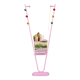 Standing coat rack with mirror, colored balls