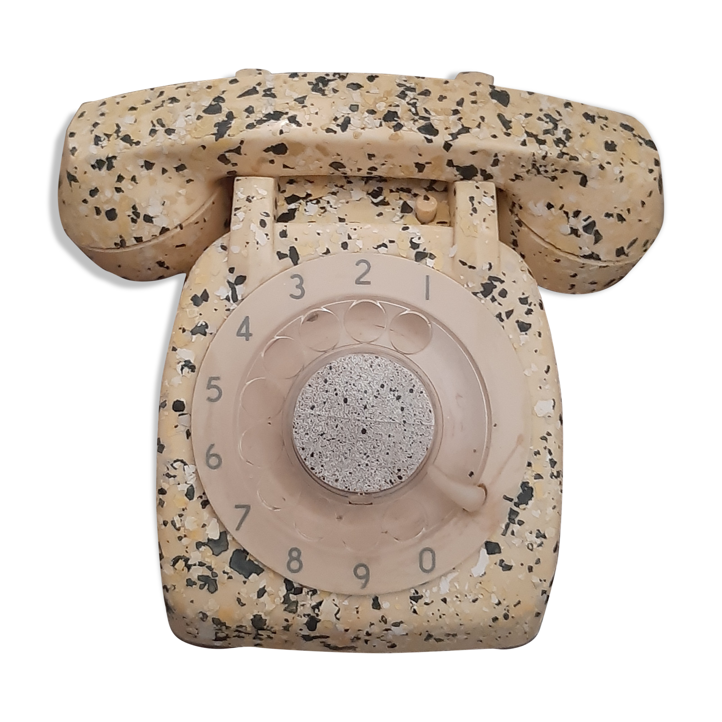 Vintage phone terrazzo effect 1963