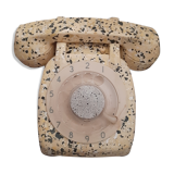 Vintage phone terrazzo effect 1963