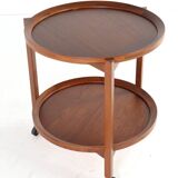 Sika Mobler trolley with removable trays  danish mid century modern design