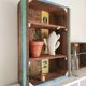 Old wooden shelf