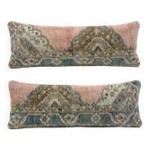 Set of 2 vintage Turkish cushion covers 38x119 cm