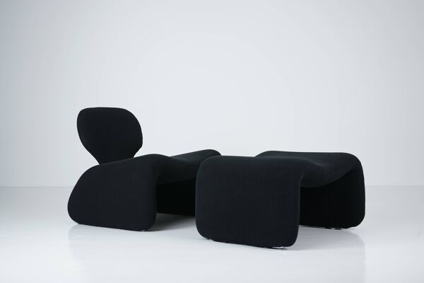 Fauteuil et repose-pieds Djinn par Olivier Mourgue pour Airborne