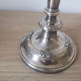 Pair of candlesticks- silver metal- around 1940