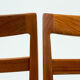 Ensemble de 6 chaises en teck garni par Nils Jonsson pour le fabricant suédois Hugo Troeds